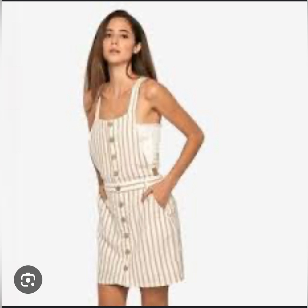 Boho button up tank dress